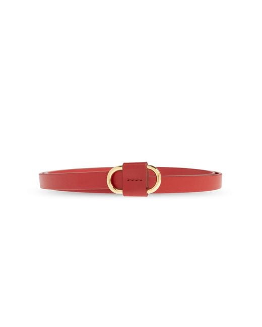 DSquared² Red Leather Belt