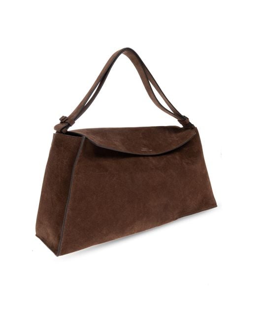 Studio Nicholson Brown Shoulder Bag 'Shiboru'
