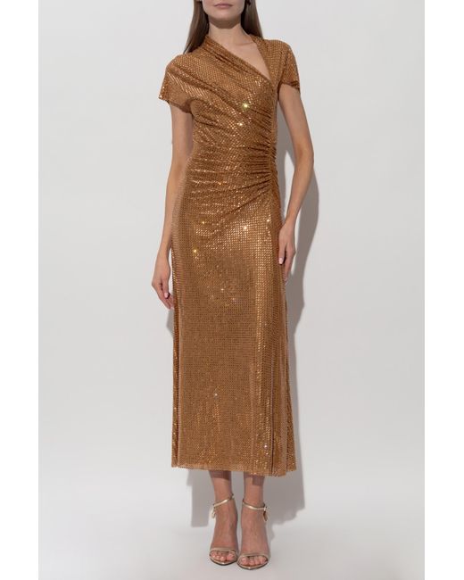 Self-Portrait Women's Brown Sequin Dress