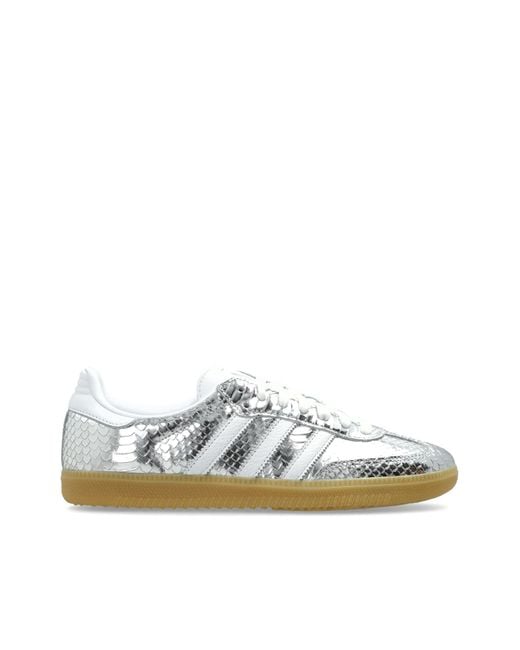 Adidas Originals White 'Samba Og' Sports Shoes