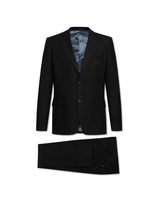 Paul Smith Black Wool Suit, for men