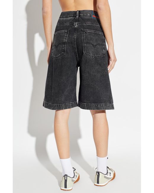 DIESEL Black 'De-Sire-Short-S2' Denim Shorts