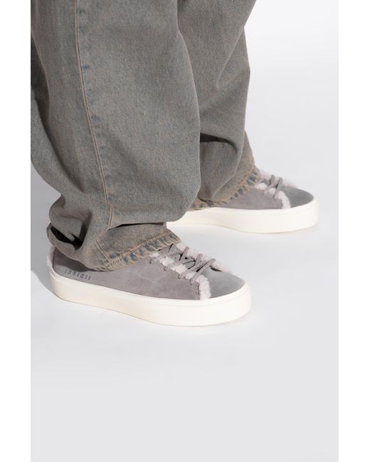 Inuikii Gray "Shearling Low" Shoes