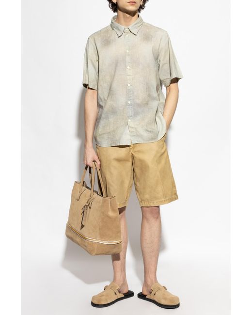 DIESEL White Shirt S-Leie-Short for men