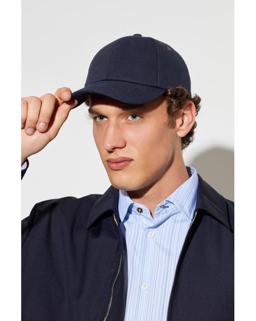Paul Smith Blue Baseball Cap for men