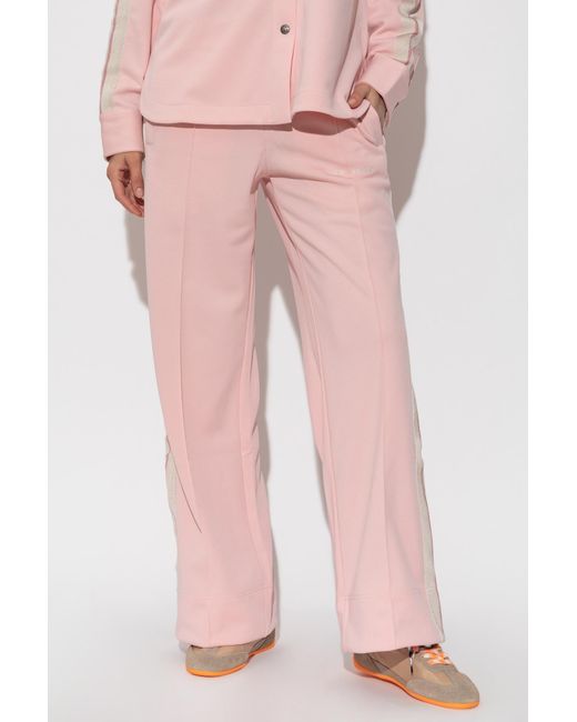 Palm Angels Pink Straight-Leg Trousers