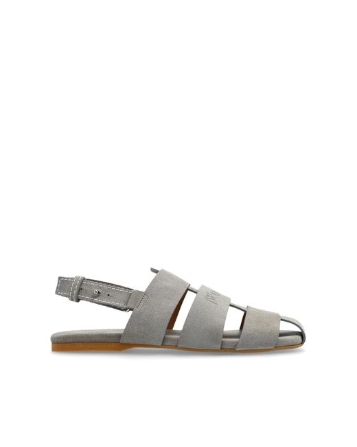 J.W. Anderson White Suede Sandals