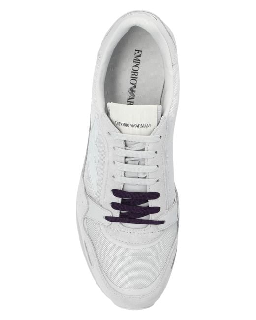 Giorgio Armani White Sneakers With Logo for men