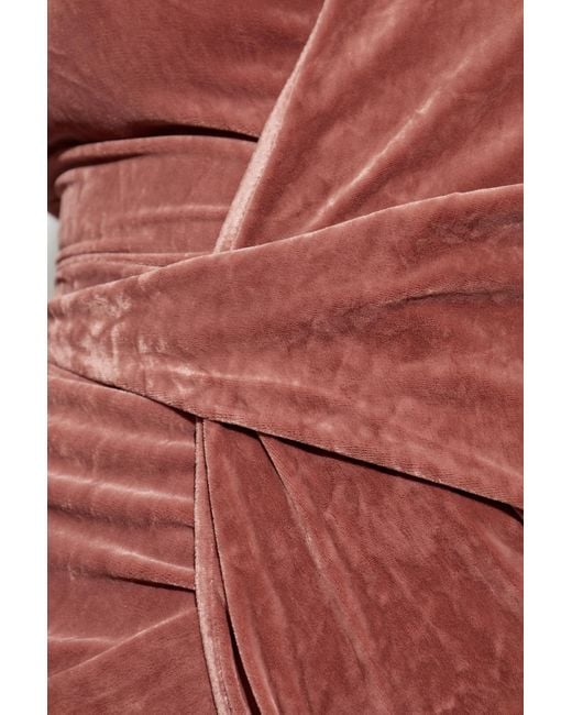 Rick Owens Red 'Shielding' Sunglasses