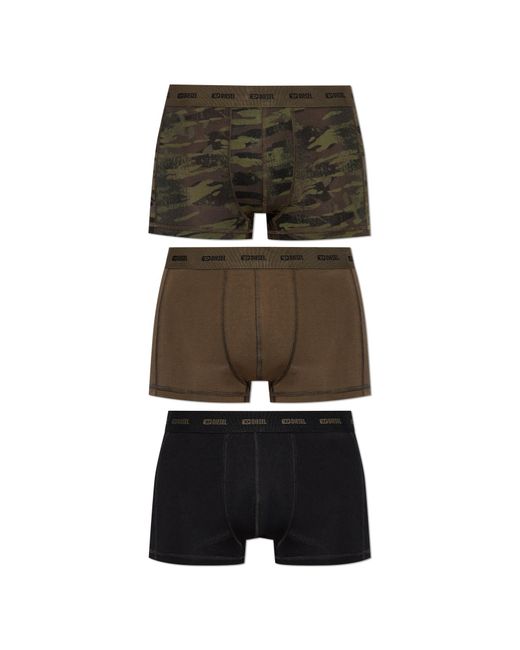 DIESEL Black 3-Pack Of Boxer Briefs 'Damien-Utlt-3Pack' for men