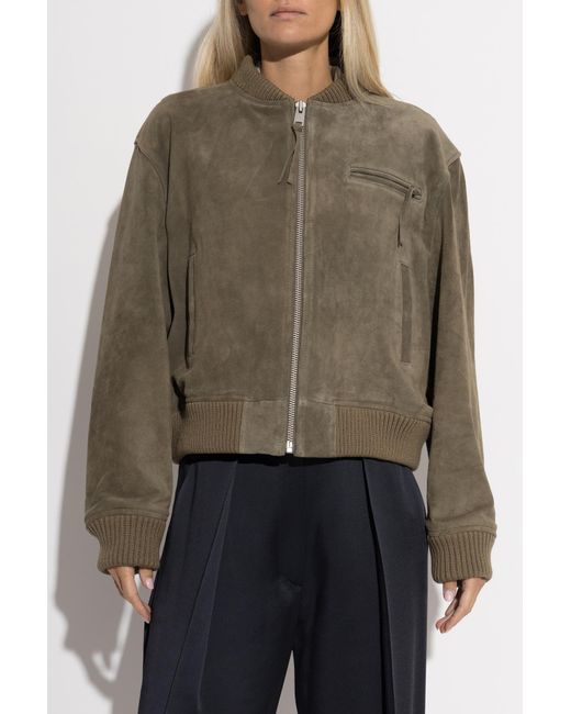 Arma Green 'Elysia' Leather Jacket