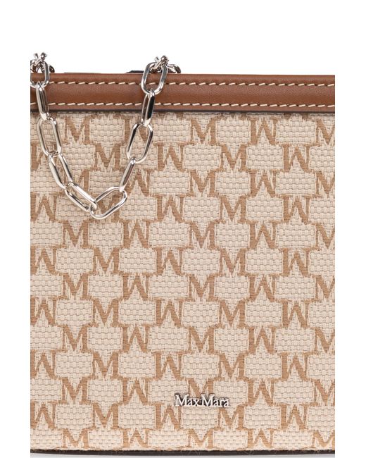 Max Mara Natural Pouch With Monogram