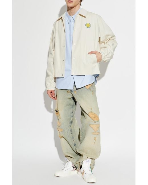KENZO Blue Vintage-Effect Jeans for men