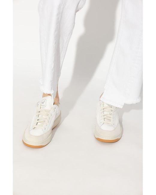 Veja White 'V-12 B-Mesh' Sneakers