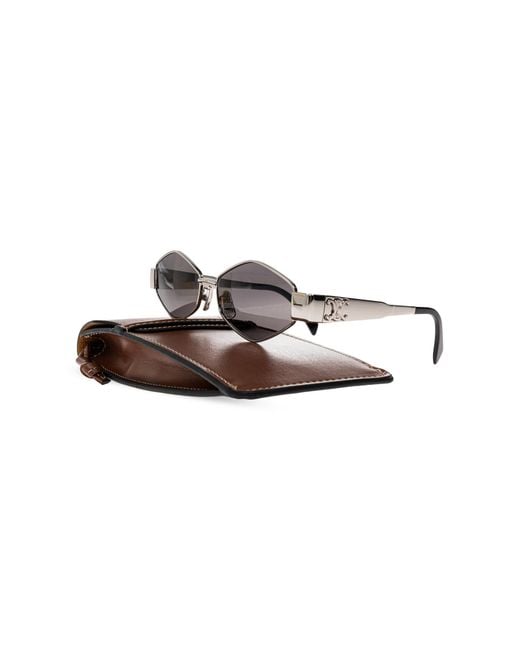 Céline Black 'Metal Triomphe' Sunglasses