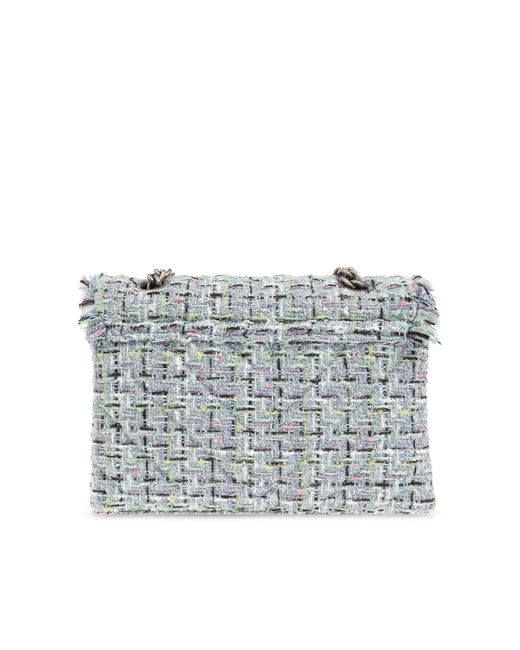 Kurt Geiger 'kensington' Tweed Shoulder Bag, in Gray Lyst