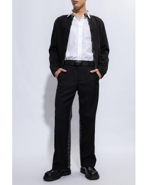 DIESEL Black P-Wire-A Trousers for men