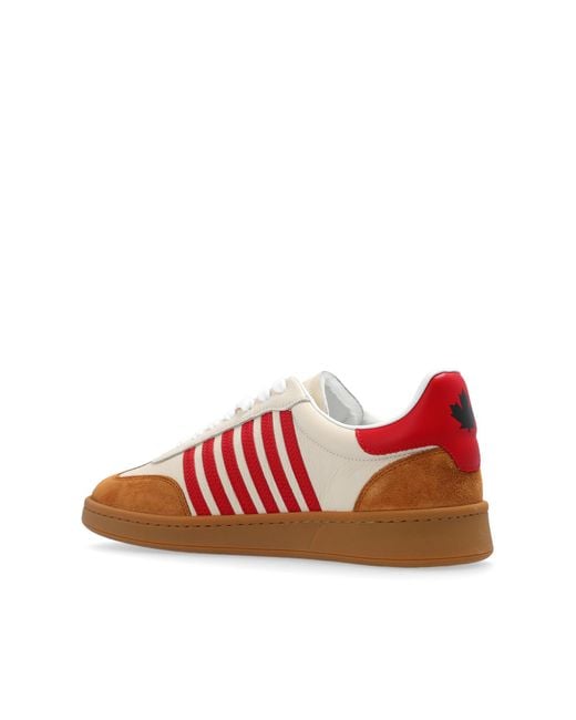 DSquared² Red Sport Shoes `boxer`, for men
