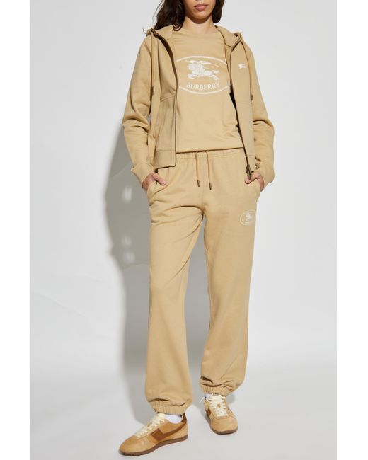 Burberry Natural T-Shirt With Logo