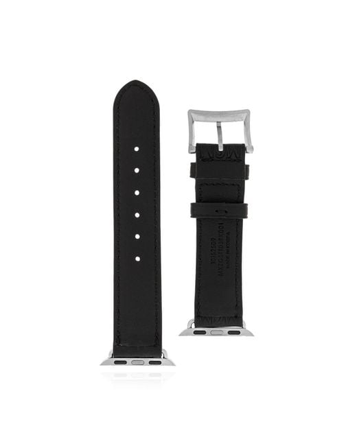 MCM Black Apple Watch Band for men