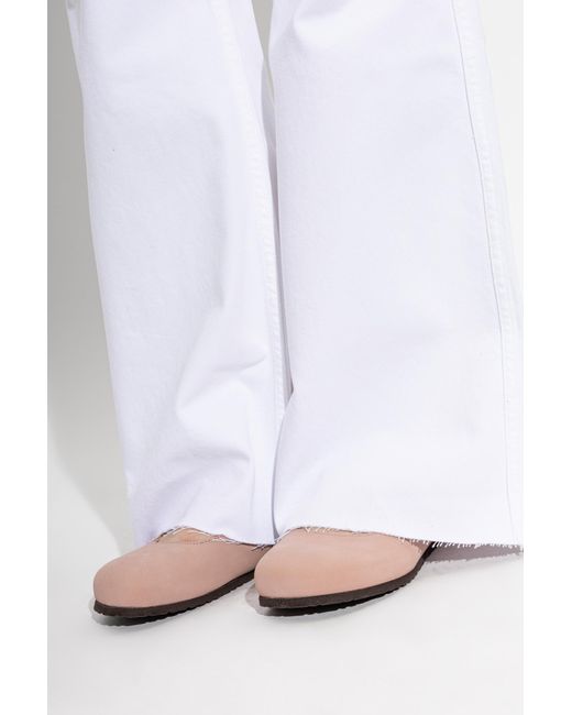 Birkenstock Pink Ballet Flats 'Santa Clarita'