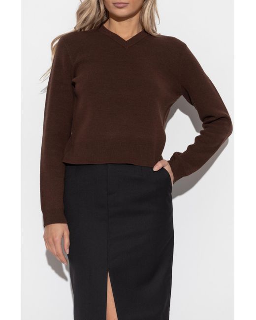 Tory Burch Brown Wool Sweater