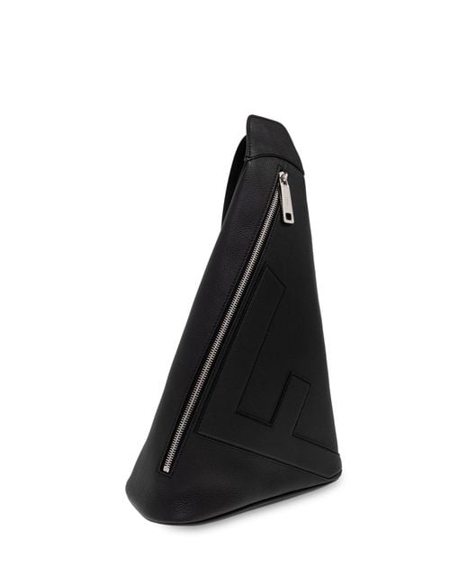 Fendi Black Single-Strap Backpack "Cono Large" for men