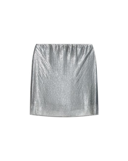 Versace Gray Sequin Skirt