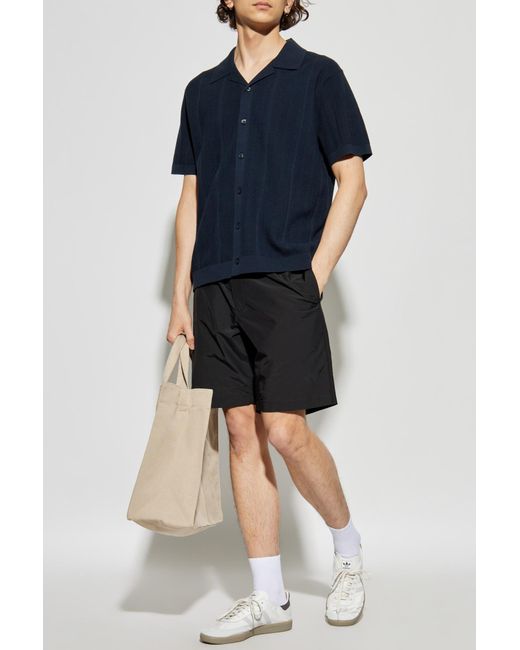 Theory Black Shorts With Pockets for men
