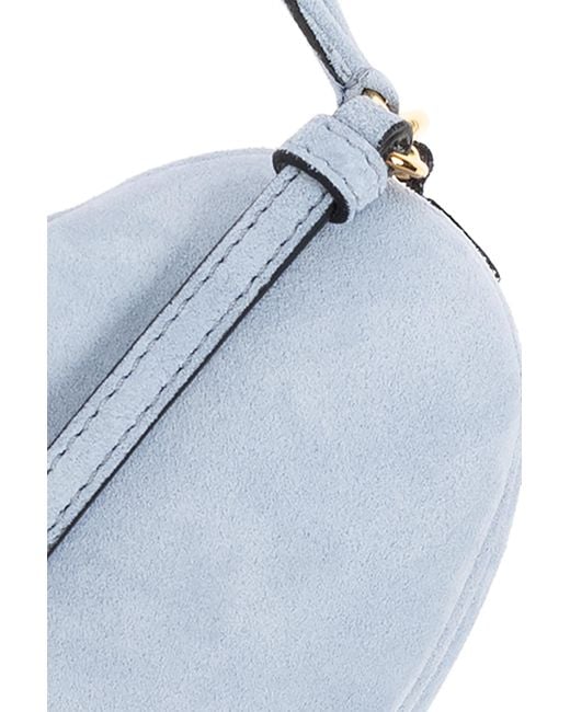 Moschino Blue Heart-Shaped Shoulder Bag