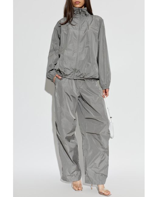 Alexander Wang Gray Jacket With Logo