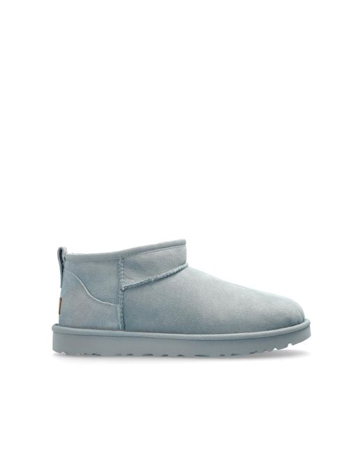 Ugg Blue Ankle Boots Classic Ultra Mini