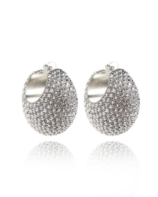 Isabel Marant Metallic Earrings With Glass Application