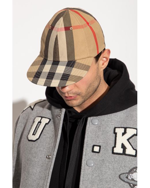 Burberry Cotton Reversible Baseball Cap in Beige (Natural) for Men
