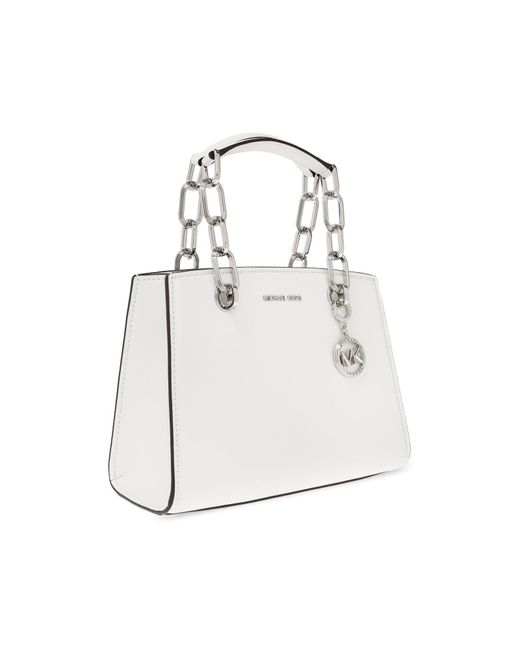 MICHAEL Michael Kors White Handbag Cynthia