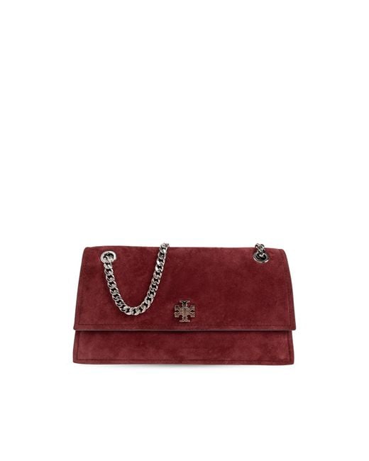 Tory Burch Red Suede Bag "Kira"