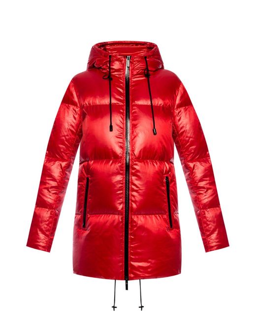 Michael Kors Red Quilted Down Jacket