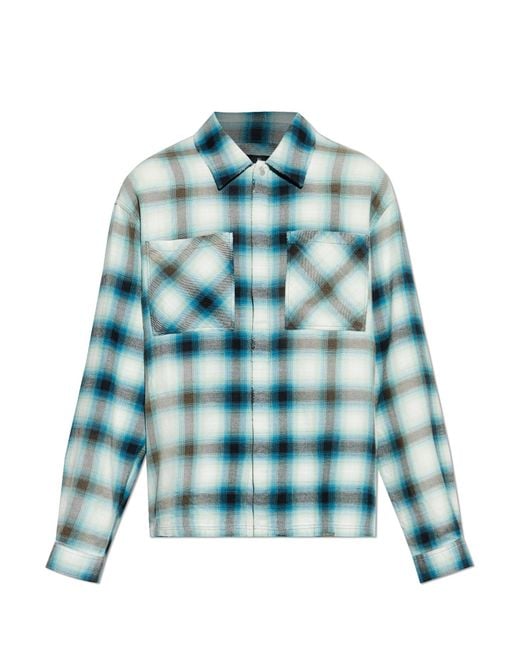 Represent Blue Checked Shirt for men