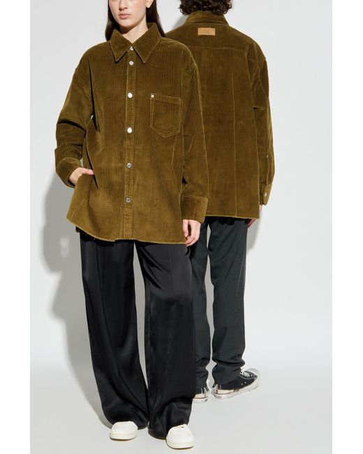 AMI Green Corduroy Shirt