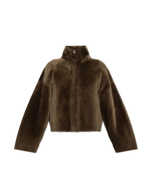 Arma Brown Short Double-Sided Sheepskin Coat 'Indy'