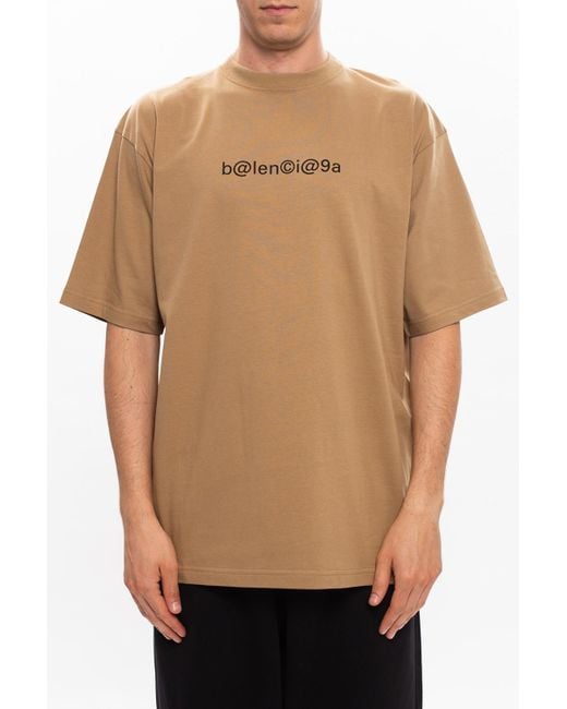 balenciaga t shirt brown