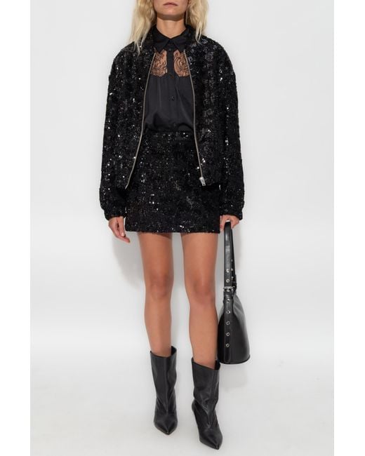 IRO Black Sequin Jacket "Omber"
