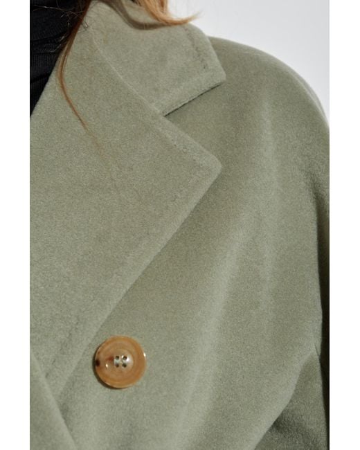 Max Mara Green Wool Coat "Madame"