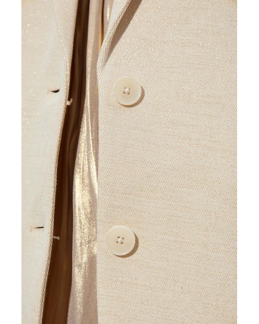 Zadig & Voltaire Natural Blazer With Shimmering Thread