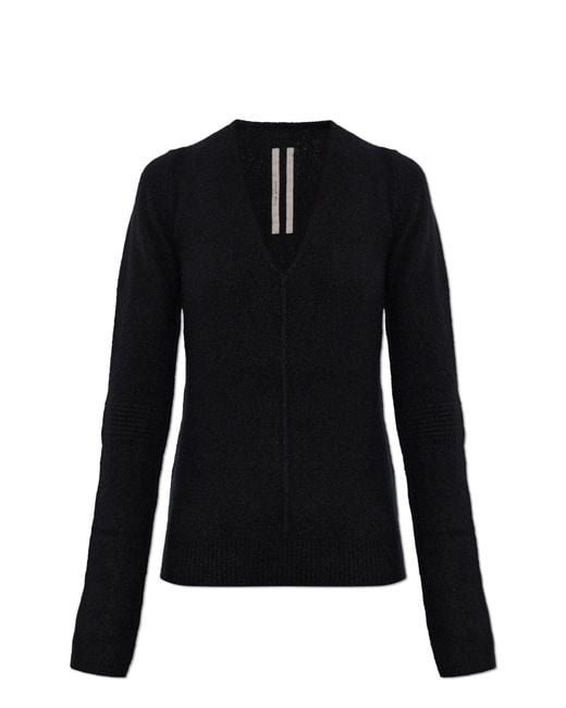 Rick Owens Black Cashmere Sweater
