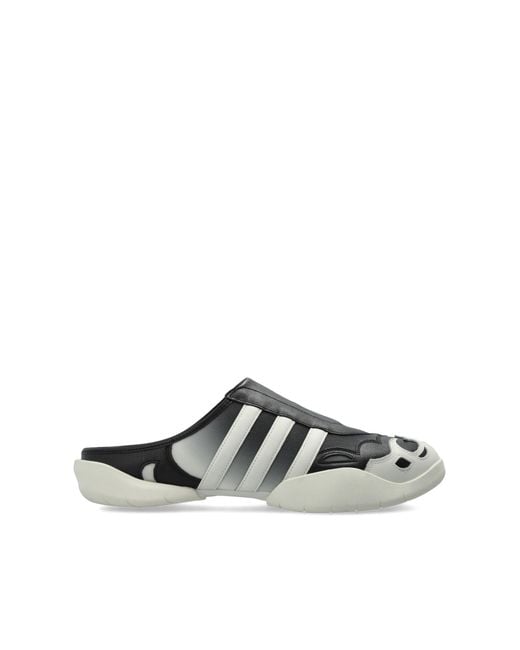 Y-3 White 'Regu' Slides