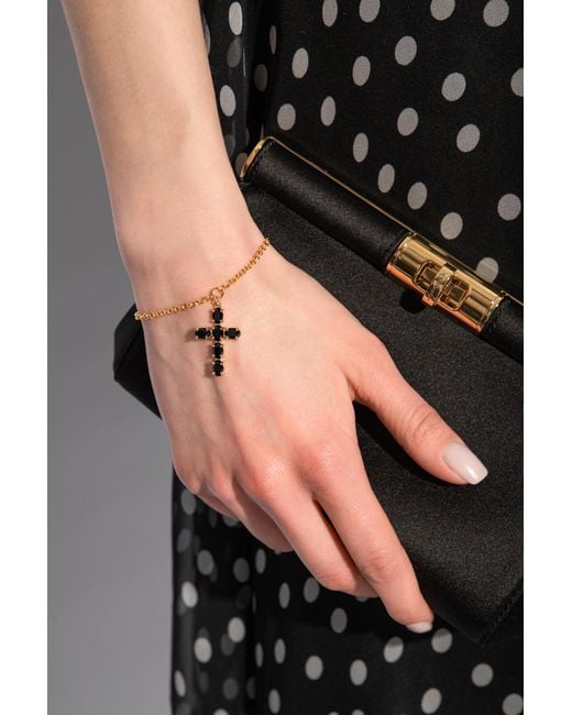 Dolce & Gabbana White Bracelet With Charm,