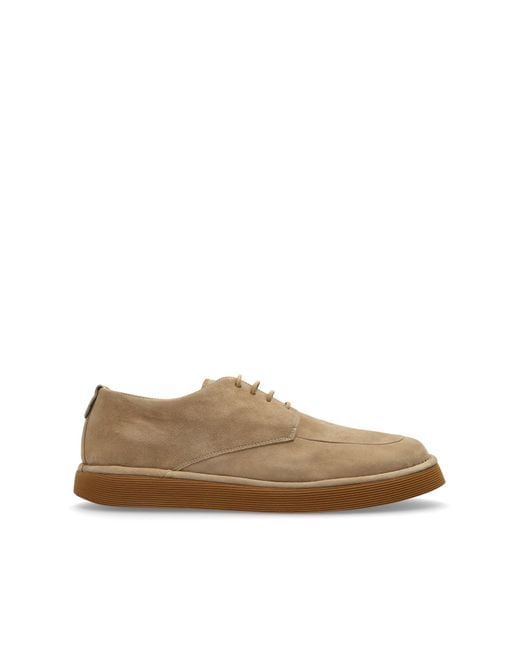 Giorgio Armani Blue Suede Shoes for men