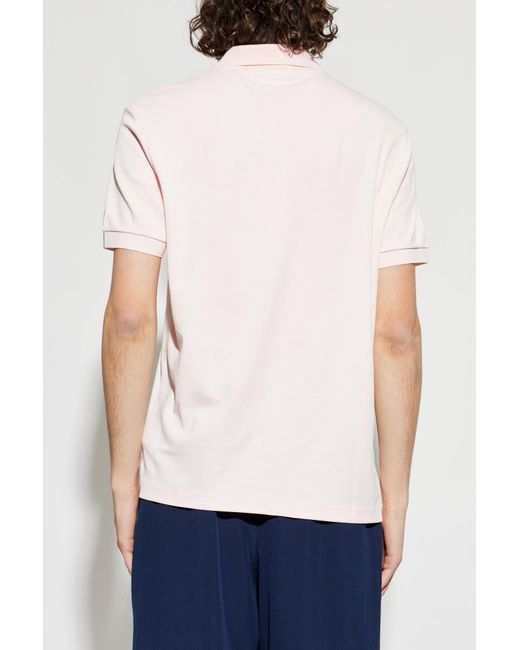 Lacoste Blue Polo With Logo Patch for men