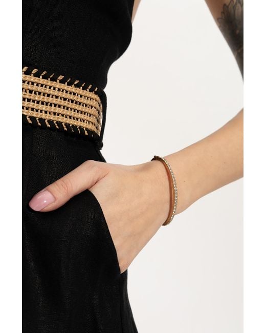 AllSaints Black Brass Bracelet